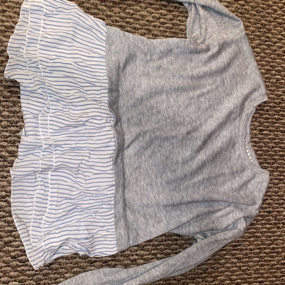 Charmed hearts gray sweater